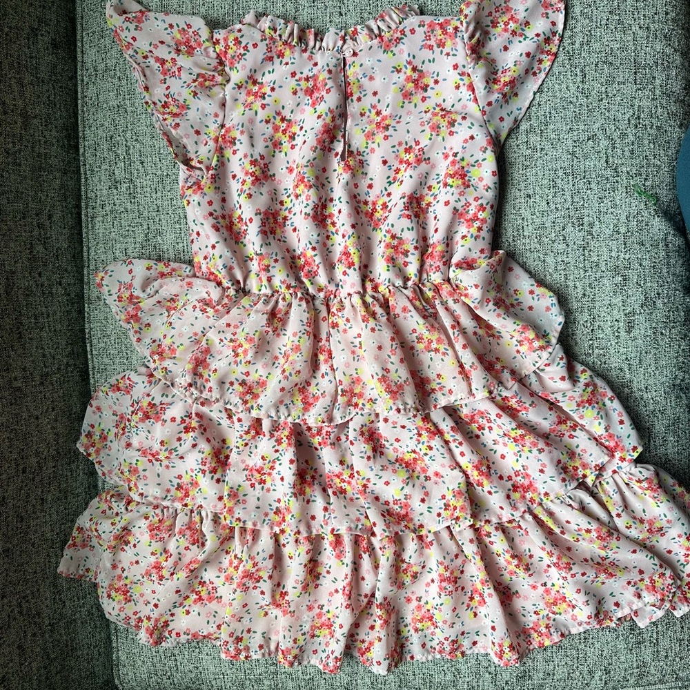 H&M Pink Floral Ruffle Dress - Picture 4 of 4
